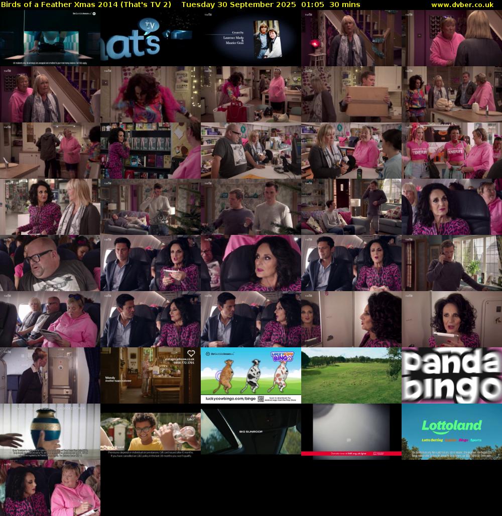 Birds of a Feather Xmas 2014 (That's TV 2) Tuesday 30 September 2025 01:05 - 01:35