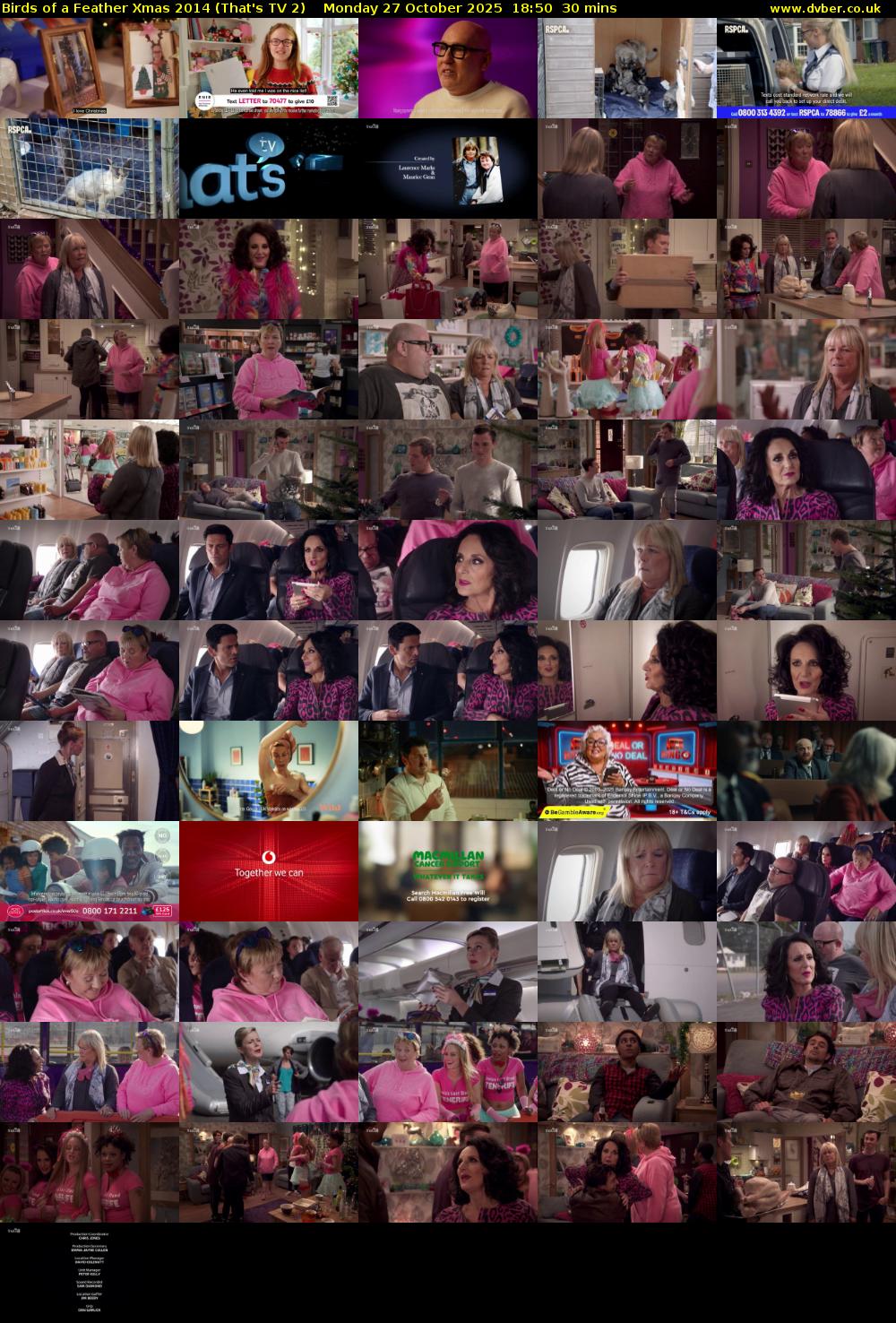 Birds of a Feather Xmas 2014 (That's TV 2) Monday 27 October 2025 18:50 - 19:20