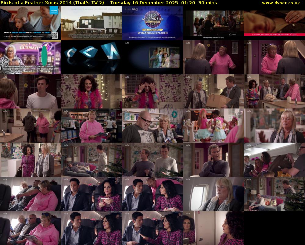Birds of a Feather Xmas 2014 (That's TV 2) Tuesday 16 December 2025 01:20 - 01:50