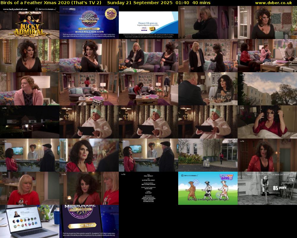 Birds of a Feather Xmas 2020 (That's TV 2) Sunday 21 September 2025 01:40 - 02:20
