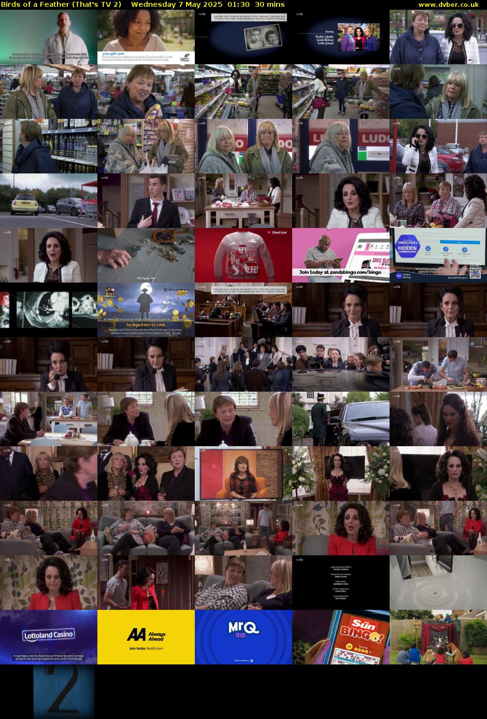 Birds of a Feather (That's TV 2) Wednesday 7 May 2025 01:30 - 02:00