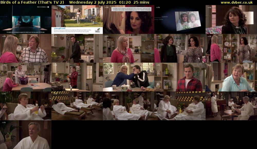 Birds of a Feather (That's TV 2) Wednesday 2 July 2025 01:20 - 01:45