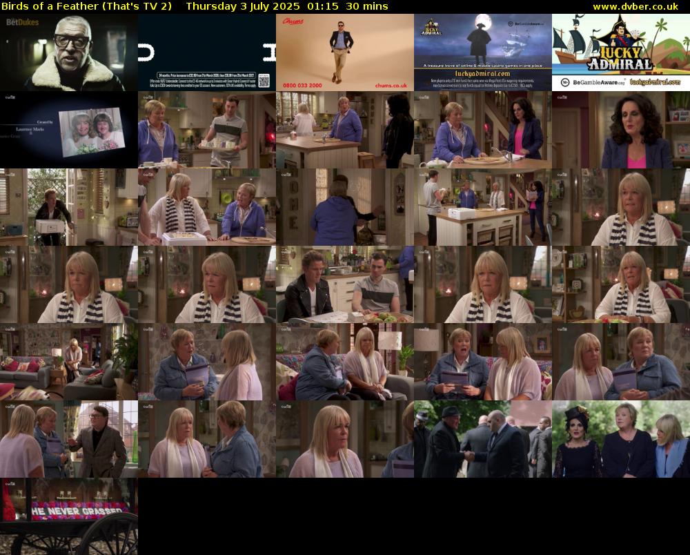 Birds of a Feather (That's TV 2) Thursday 3 July 2025 01:15 - 01:45