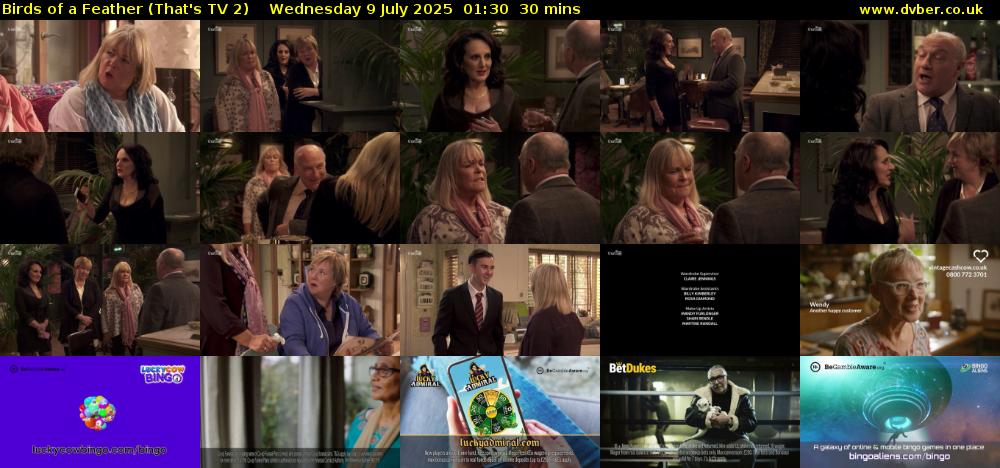Birds of a Feather (That's TV 2) Wednesday 9 July 2025 01:30 - 02:00