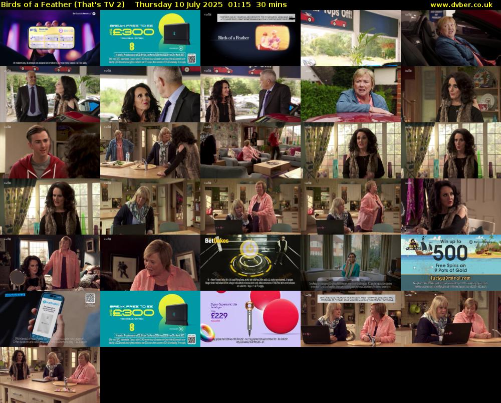 Birds of a Feather (That's TV 2) Thursday 10 July 2025 01:15 - 01:45