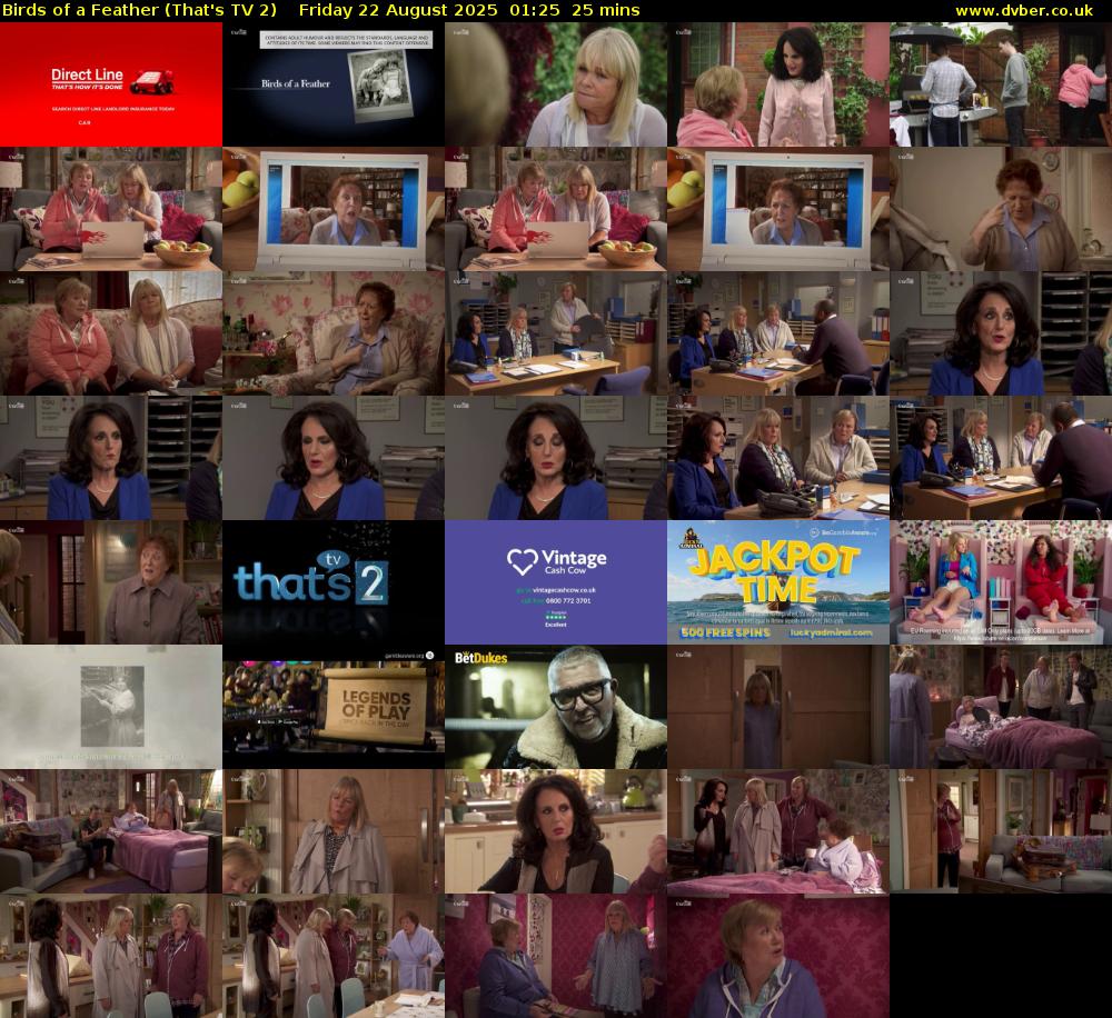 Birds of a Feather (That's TV 2) Friday 22 August 2025 01:25 - 01:50