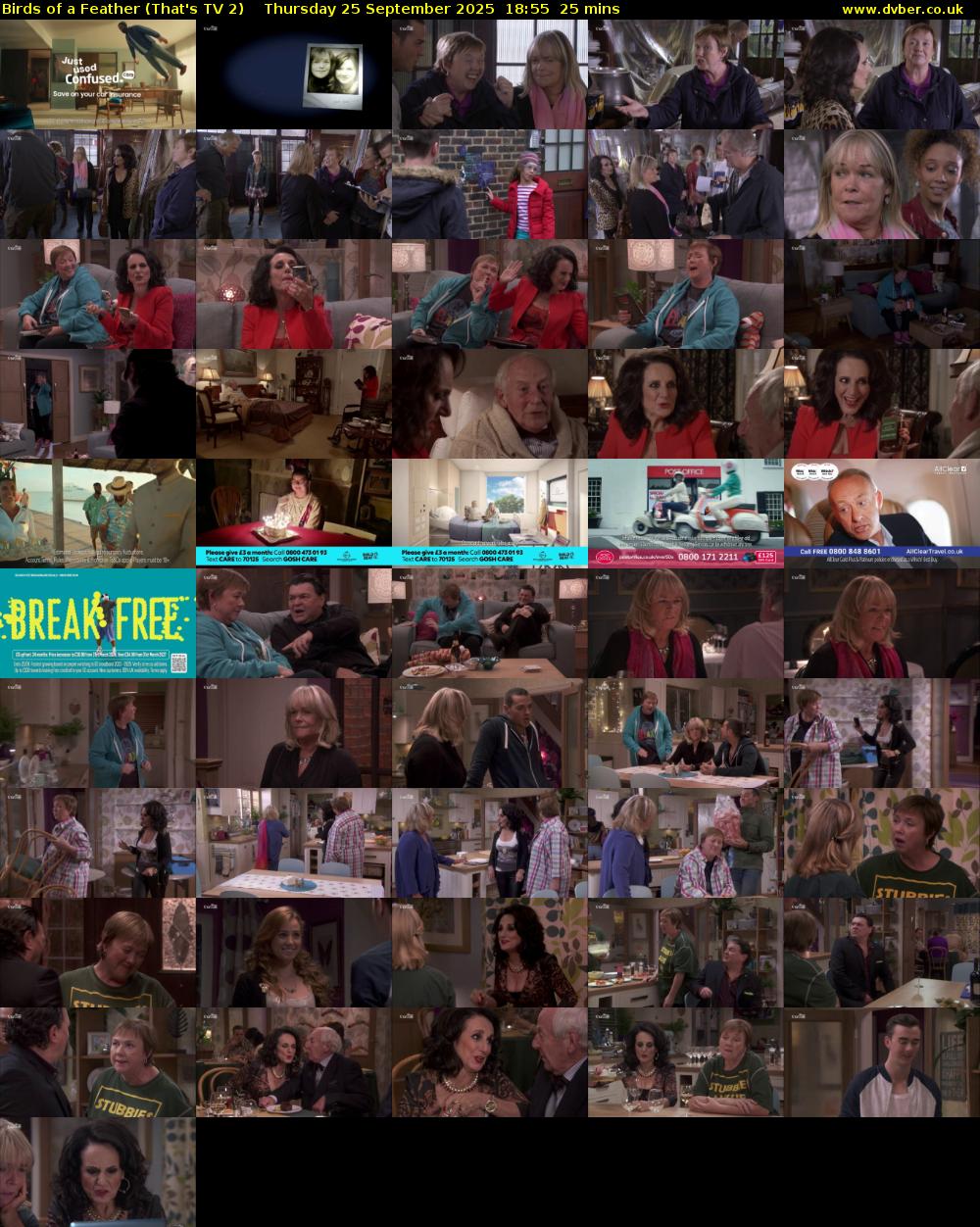 Birds of a Feather (That's TV 2) Thursday 25 September 2025 18:55 - 19:20