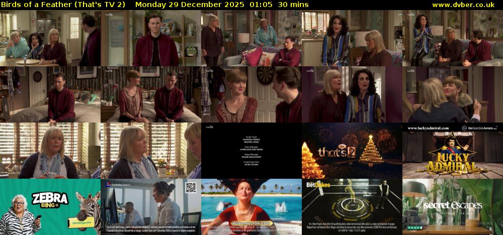 Birds of a Feather (That's TV 2) Monday 29 December 2025 01:05 - 01:35