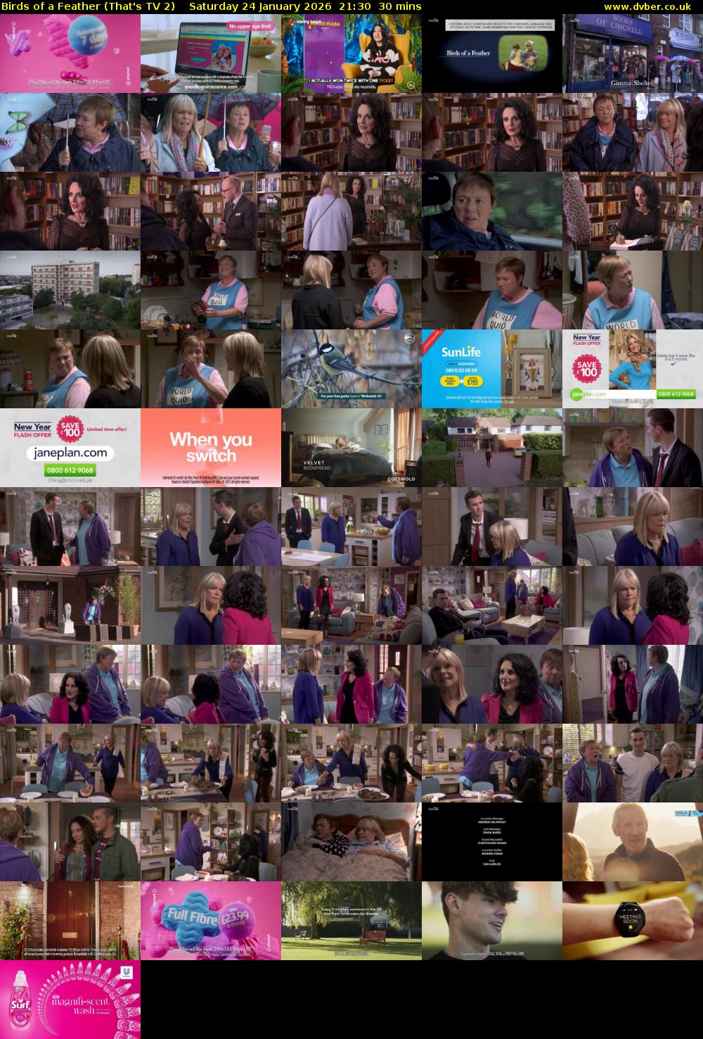 Birds of a Feather (That's TV 2) Saturday 24 January 2026 21:30 - 22:00