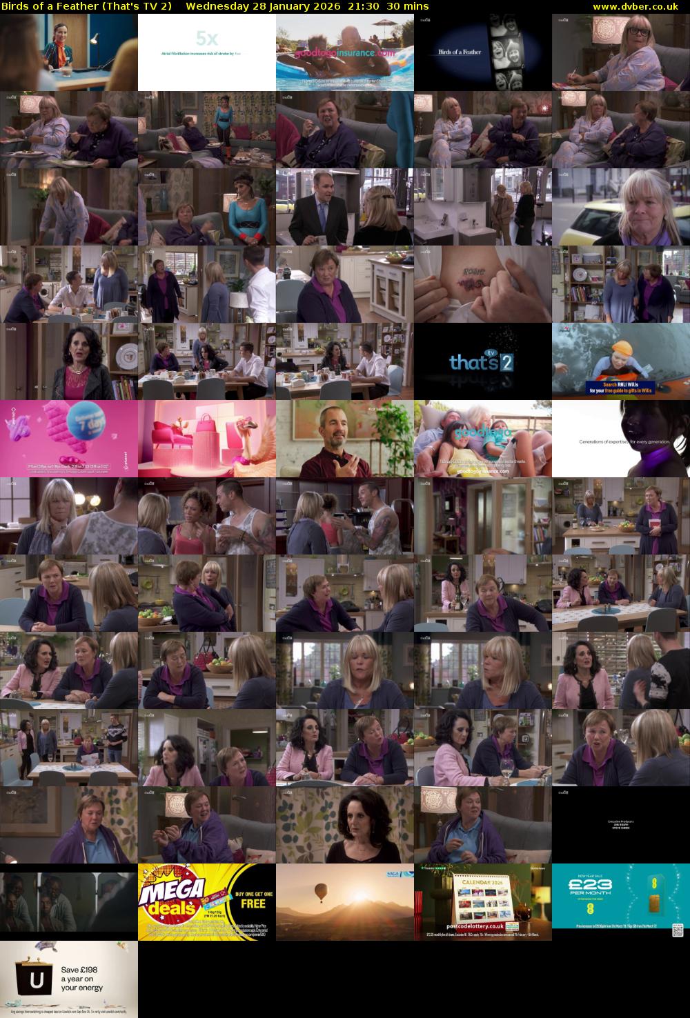 Birds of a Feather (That's TV 2) Wednesday 28 January 2026 21:30 - 22:00