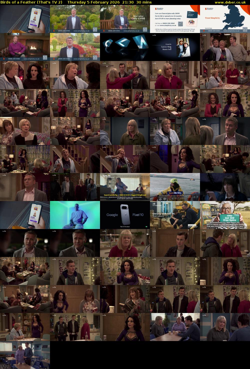 Birds of a Feather (That's TV 2) Thursday 5 February 2026 21:30 - 22:00