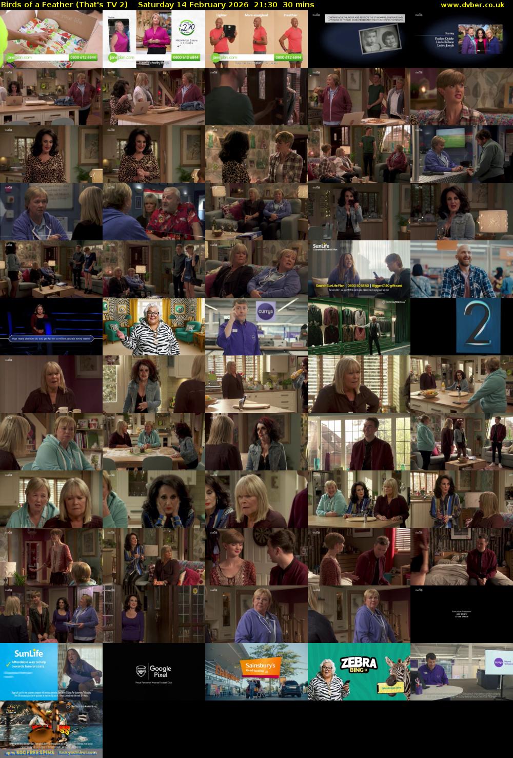 Birds of a Feather (That's TV 2) Saturday 14 February 2026 21:30 - 22:00