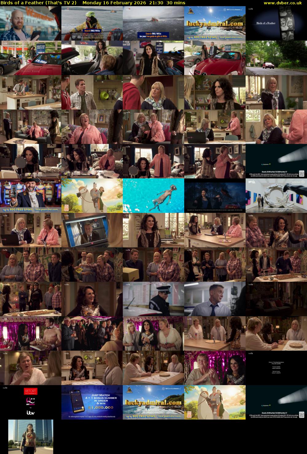 Birds of a Feather (That's TV 2) Monday 16 February 2026 21:30 - 22:00