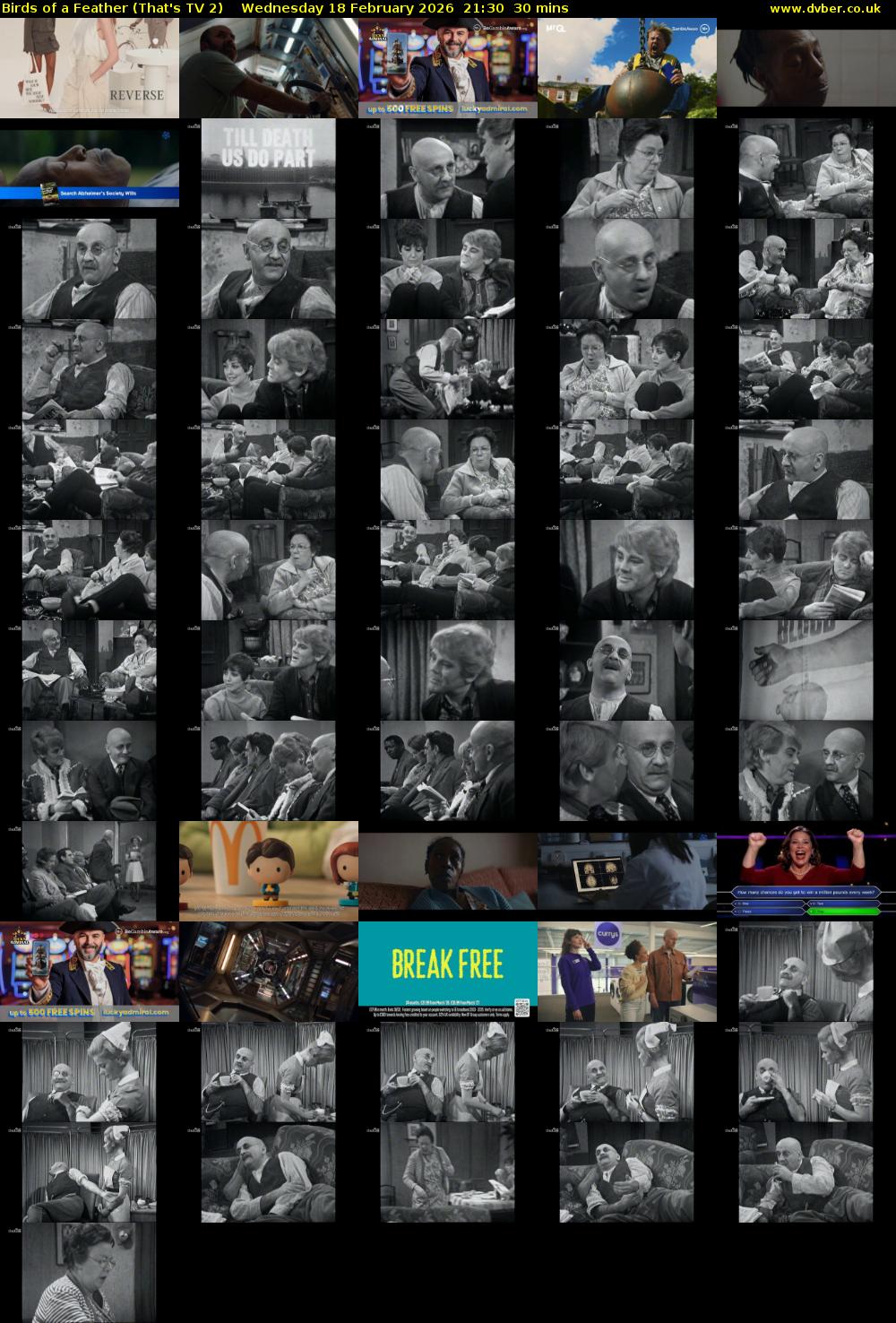 Birds of a Feather (That's TV 2) Wednesday 18 February 2026 21:30 - 22:00