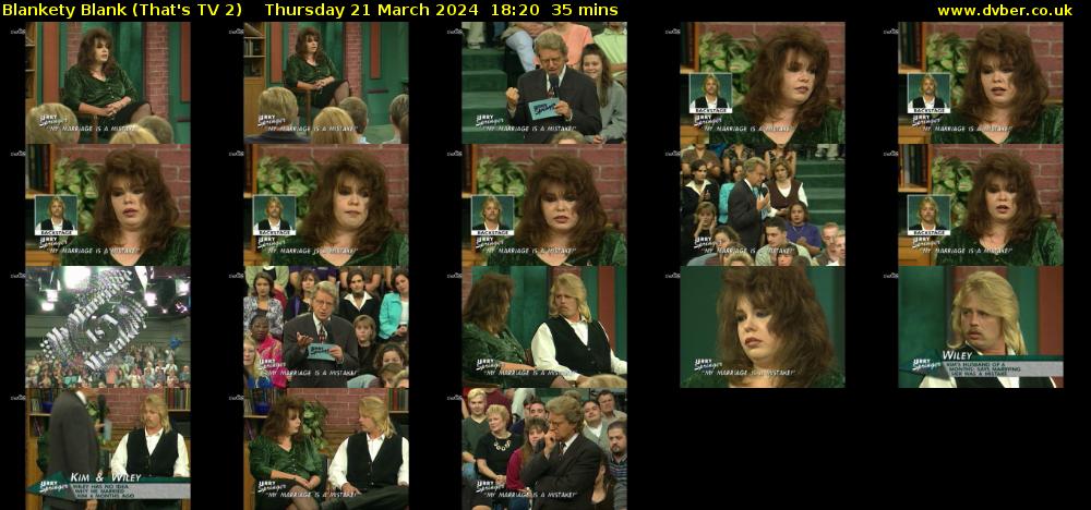 Blankety Blank (That's TV 2) Thursday 21 March 2024 18:20 - 18:55