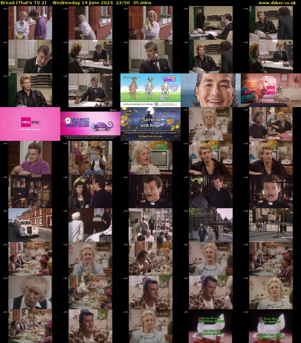 Bread (That's TV 2) Wednesday 19 June 2024 22:50 - 23:25