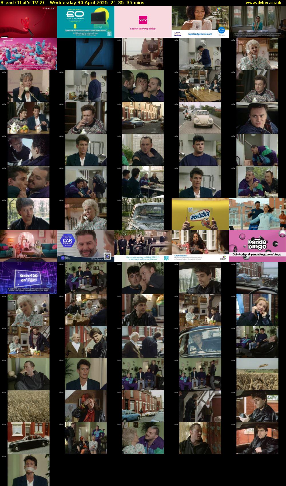 Bread (That's TV 2) Wednesday 30 April 2025 21:35 - 22:10