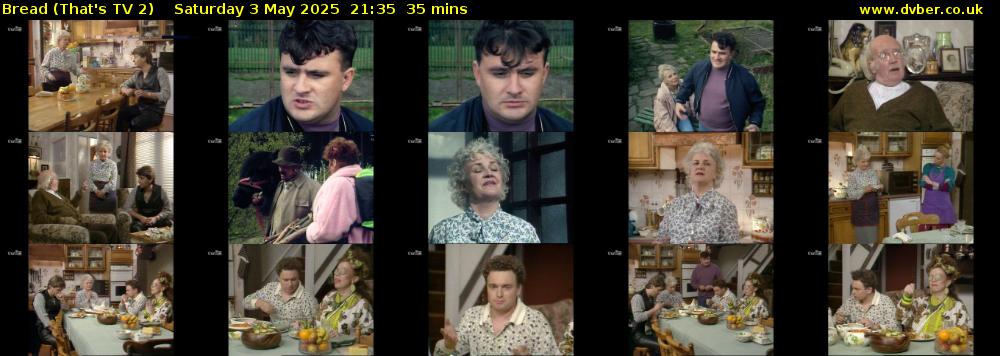 Bread (That's TV 2) Saturday 3 May 2025 21:35 - 22:10