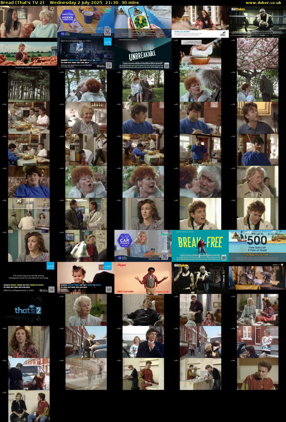 Bread (That's TV 2) Wednesday 2 July 2025 21:30 - 22:00