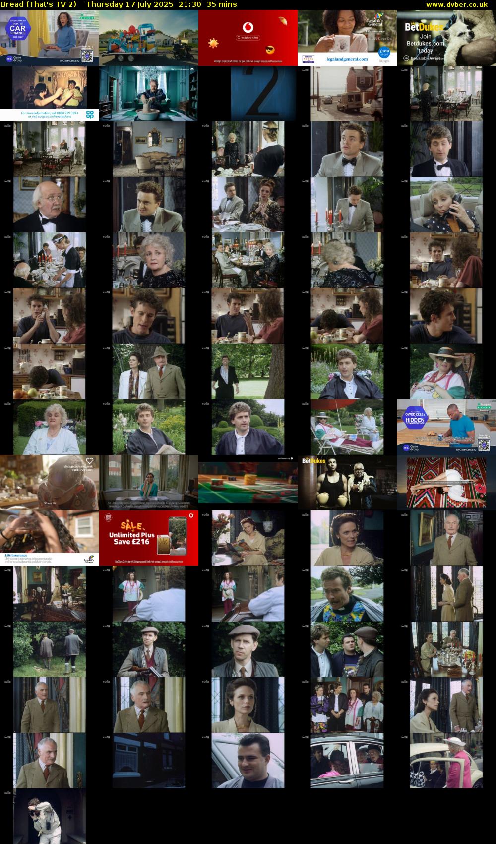 Bread (That's TV 2) Thursday 17 July 2025 21:30 - 22:05