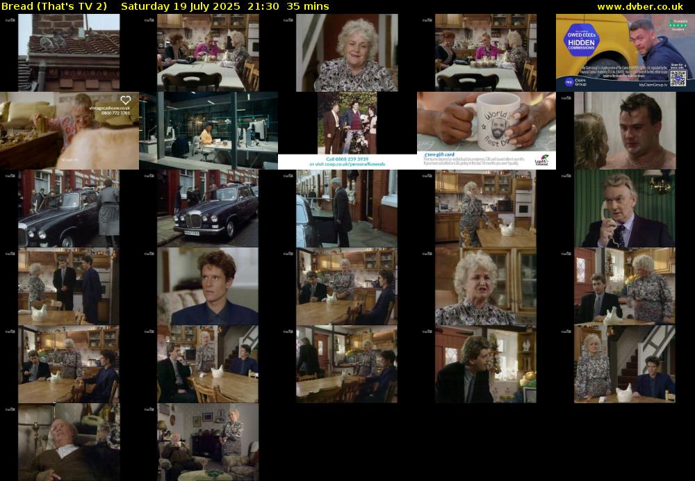 Bread (That's TV 2) Saturday 19 July 2025 21:30 - 22:05