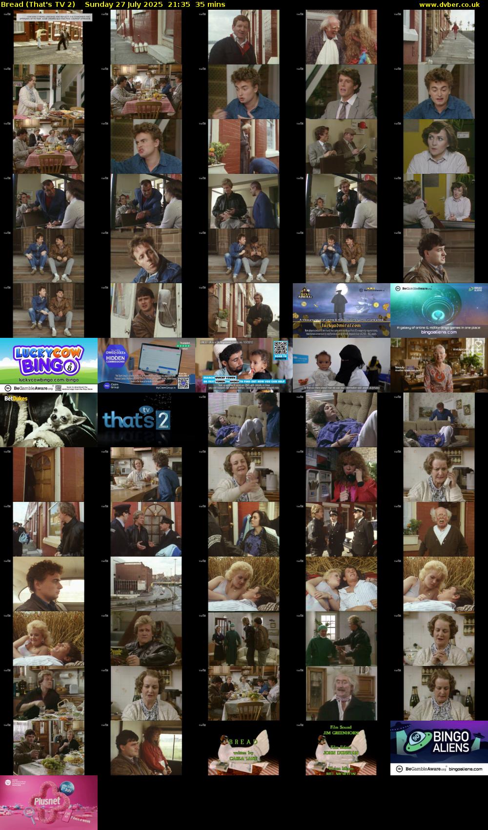Bread (That's TV 2) Sunday 27 July 2025 21:35 - 22:10
