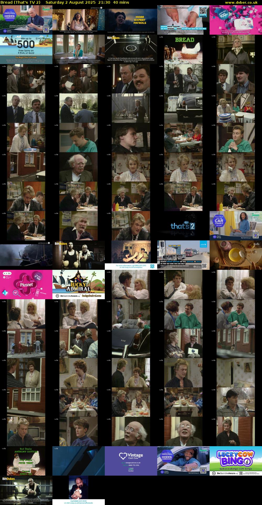Bread (That's TV 2) Saturday 2 August 2025 21:30 - 22:10