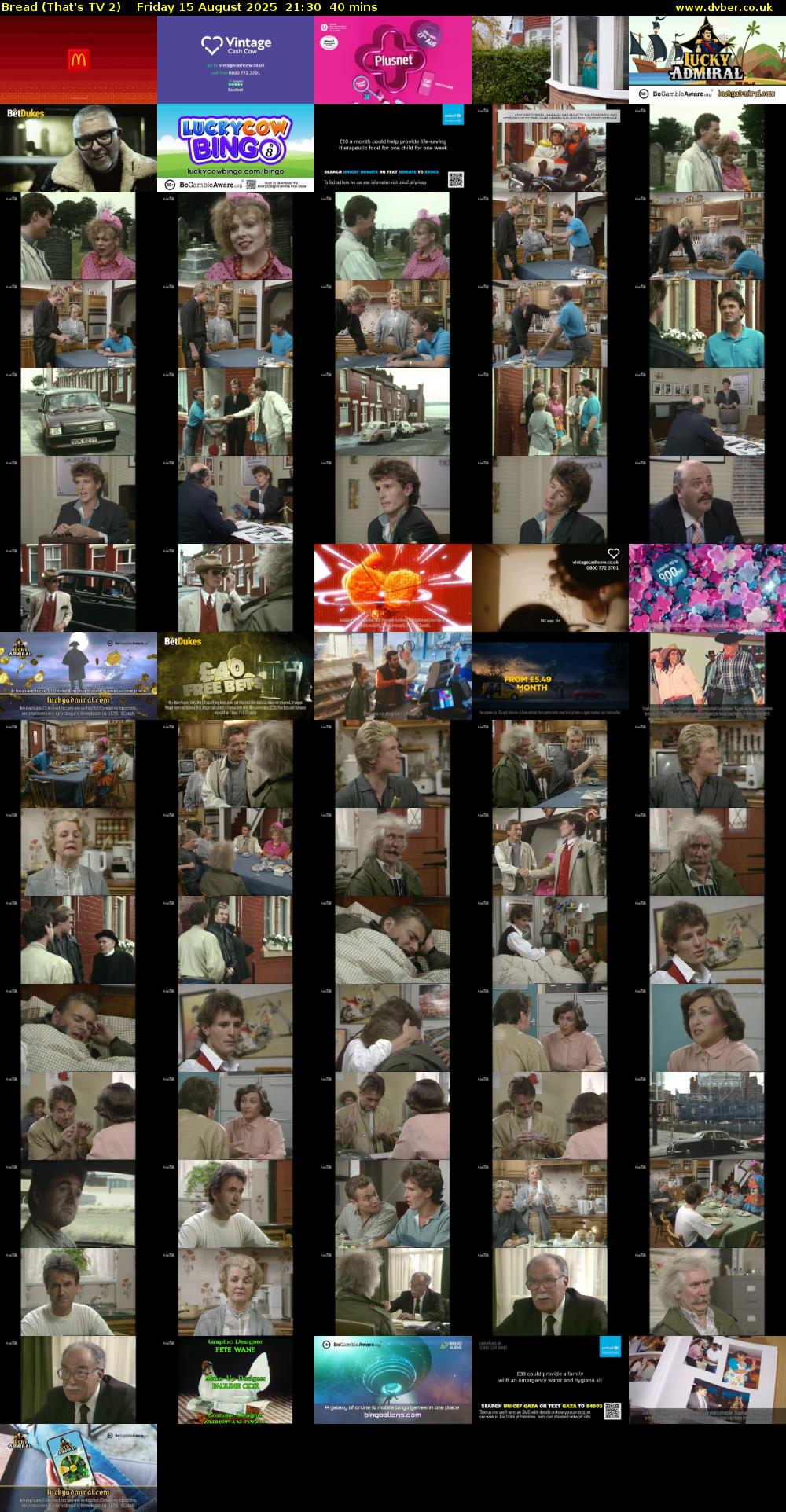 Bread (That's TV 2) Friday 15 August 2025 21:30 - 22:10
