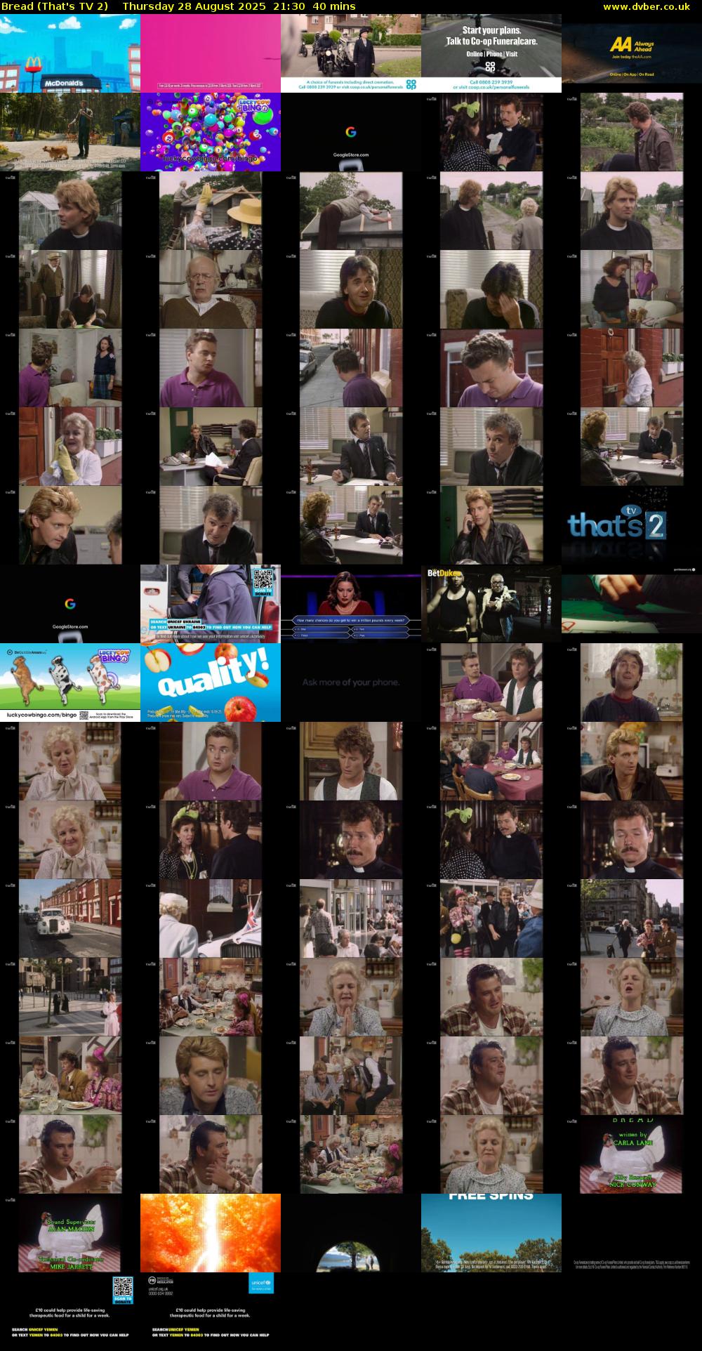 Bread (That's TV 2) Thursday 28 August 2025 21:30 - 22:10