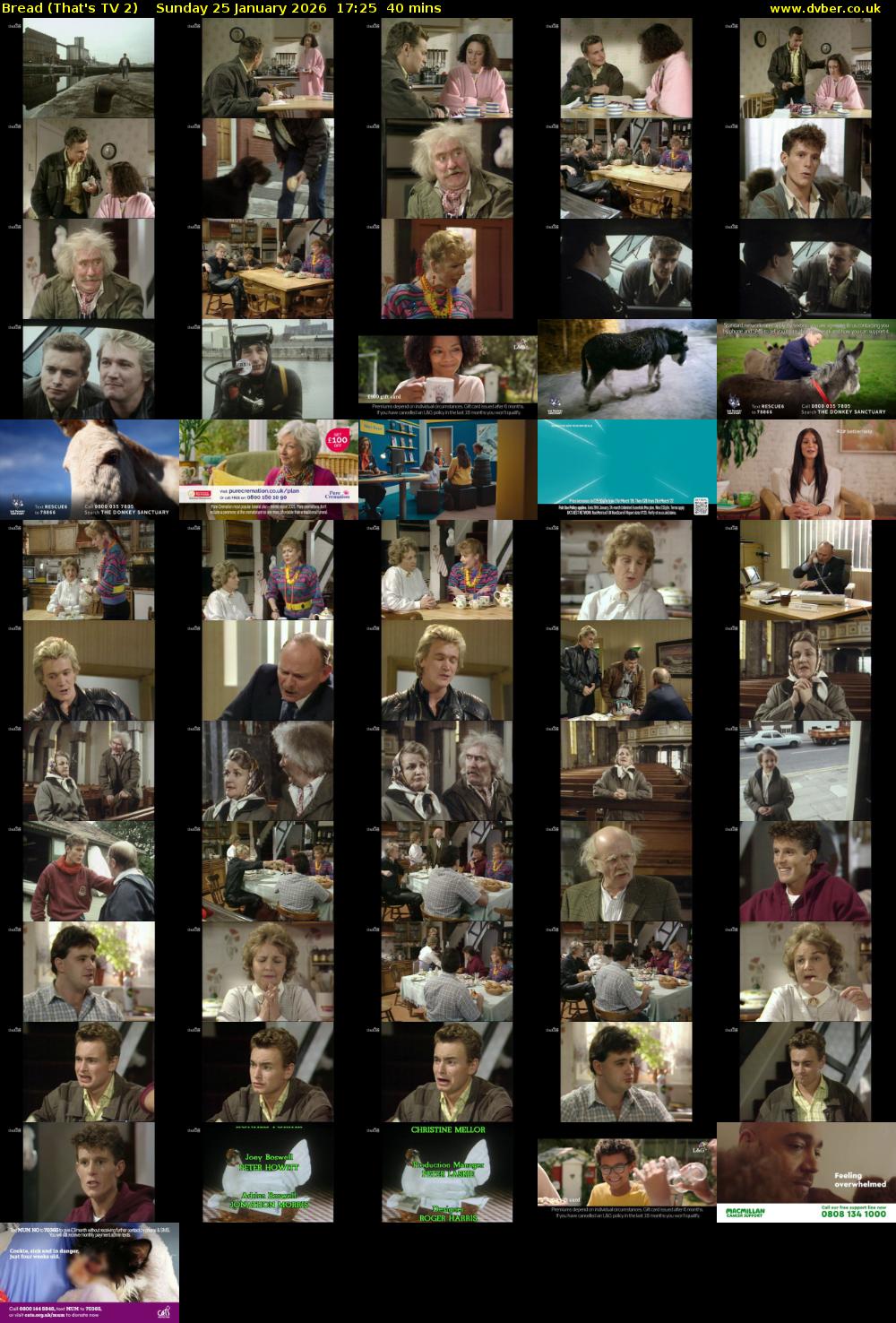 Bread (That's TV 2) Sunday 25 January 2026 17:25 - 18:05