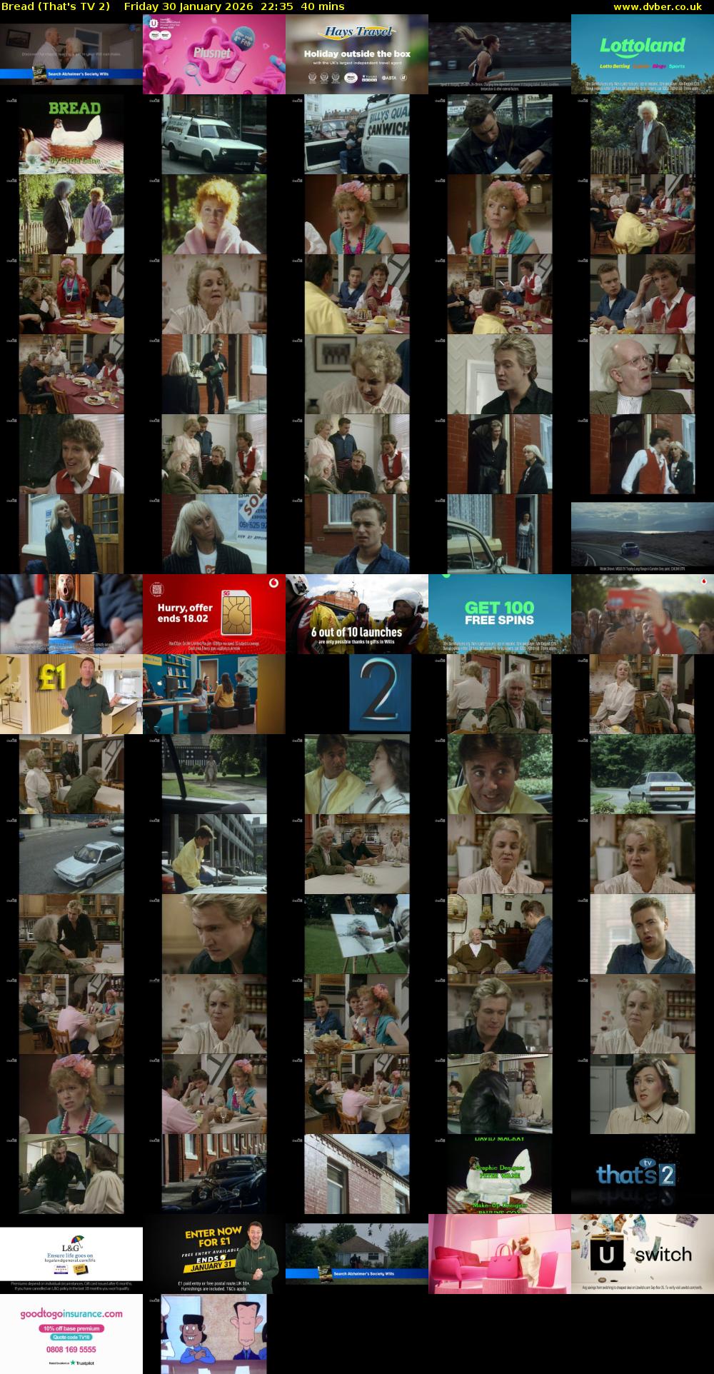 Bread (That's TV 2) Friday 30 January 2026 22:35 - 23:15