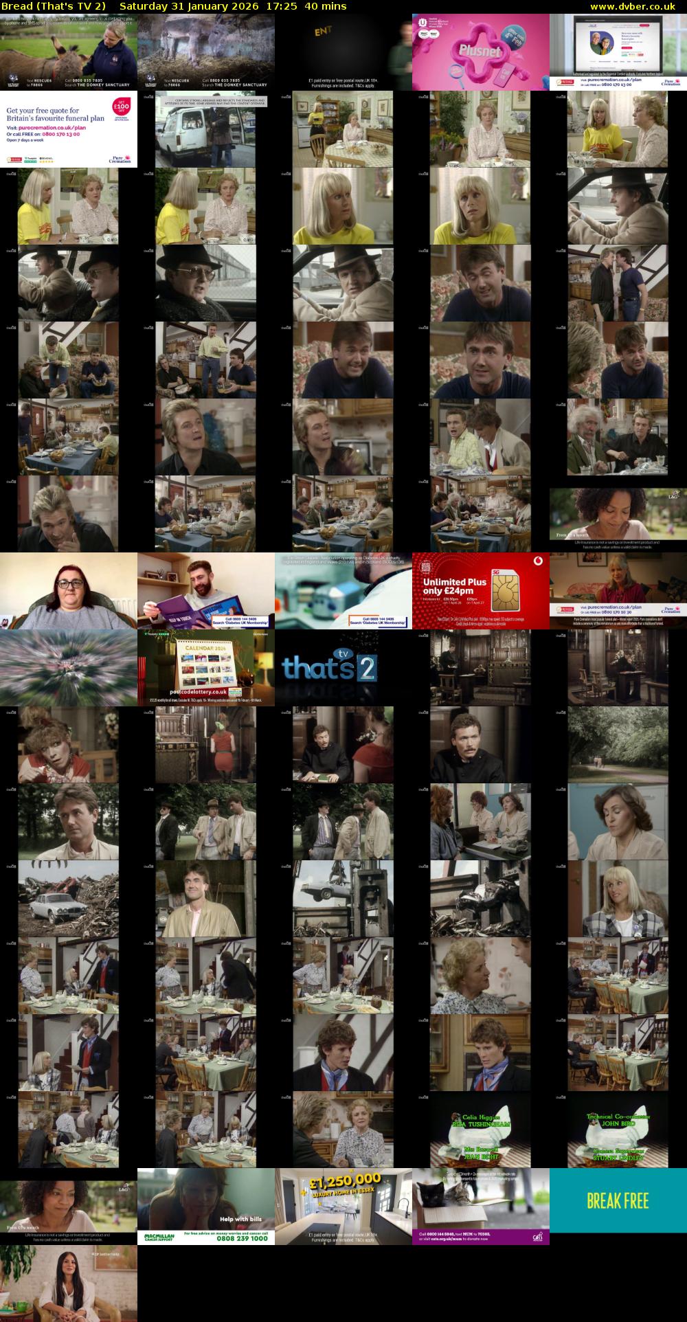 Bread (That's TV 2) Saturday 31 January 2026 17:25 - 18:05