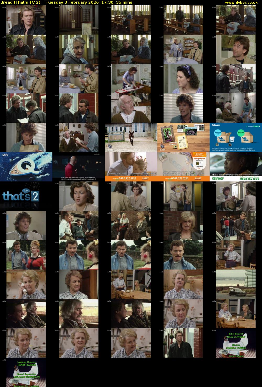 Bread (That's TV 2) Tuesday 3 February 2026 17:30 - 18:05