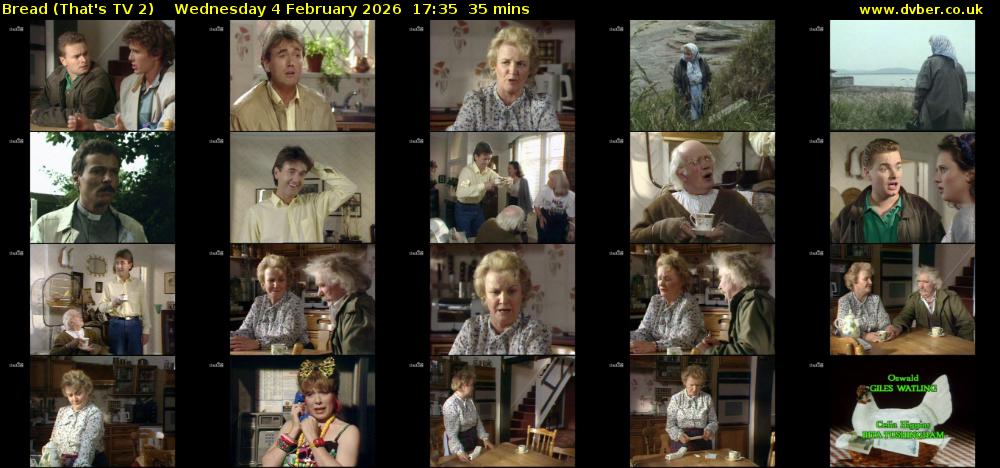 Bread (That's TV 2) Wednesday 4 February 2026 17:35 - 18:10