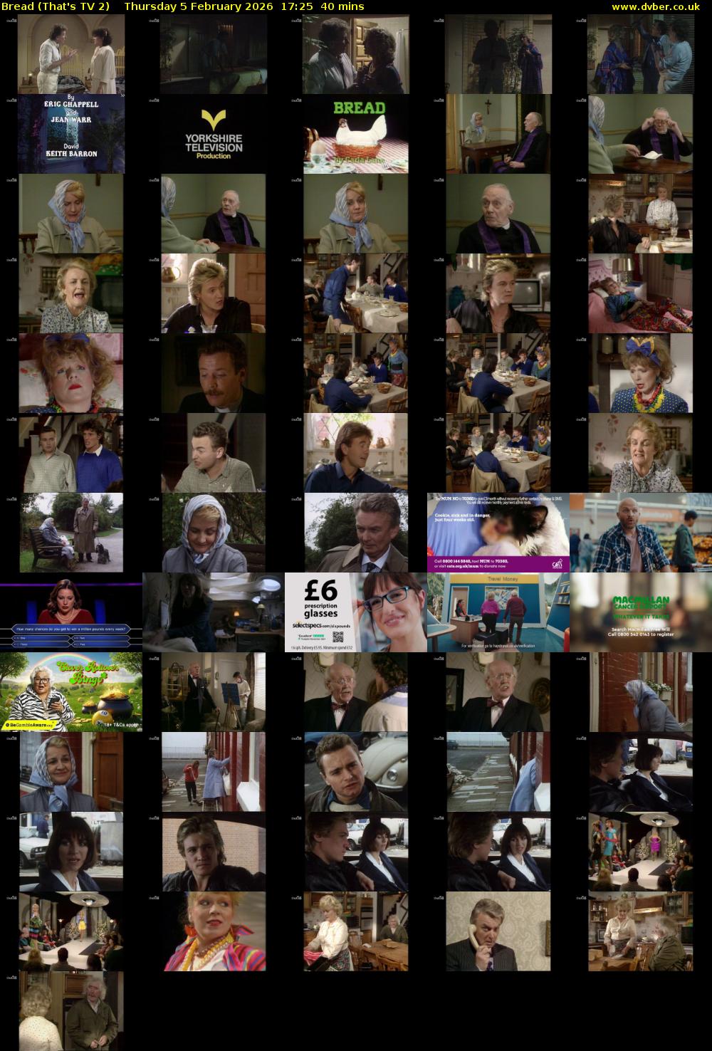 Bread (That's TV 2) Thursday 5 February 2026 17:25 - 18:05