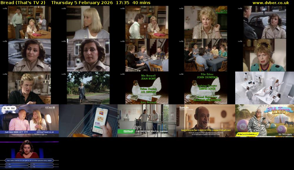 Bread (That's TV 2) Thursday 5 February 2026 17:35 - 18:15