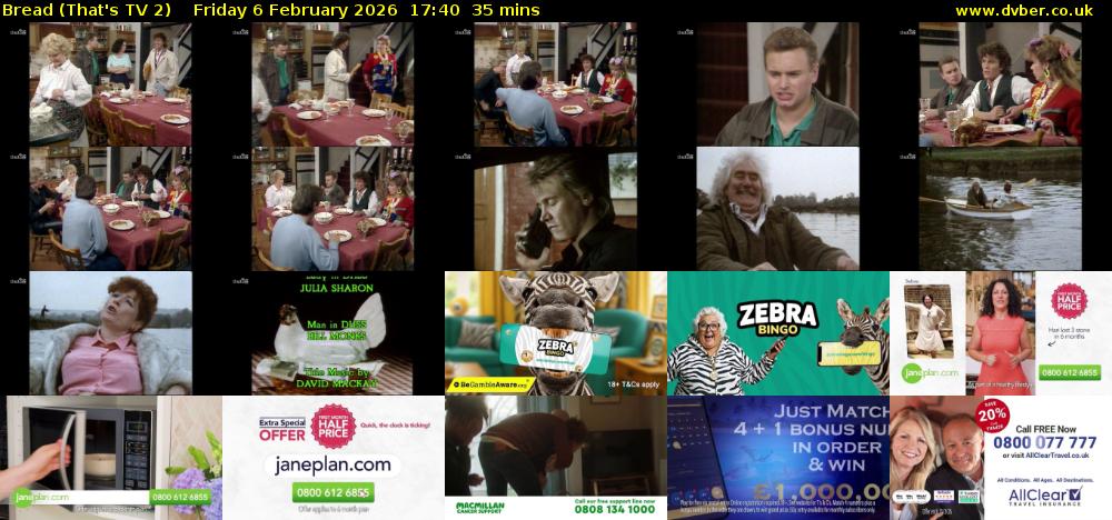 Bread (That's TV 2) Friday 6 February 2026 17:40 - 18:15
