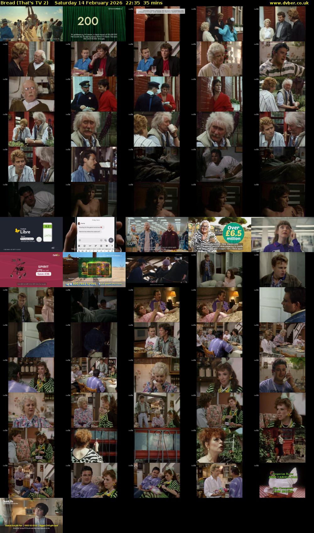 Bread (That's TV 2) Saturday 14 February 2026 22:35 - 23:10