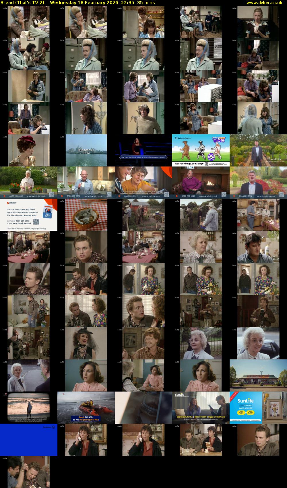 Bread (That's TV 2) Wednesday 18 February 2026 22:35 - 23:10