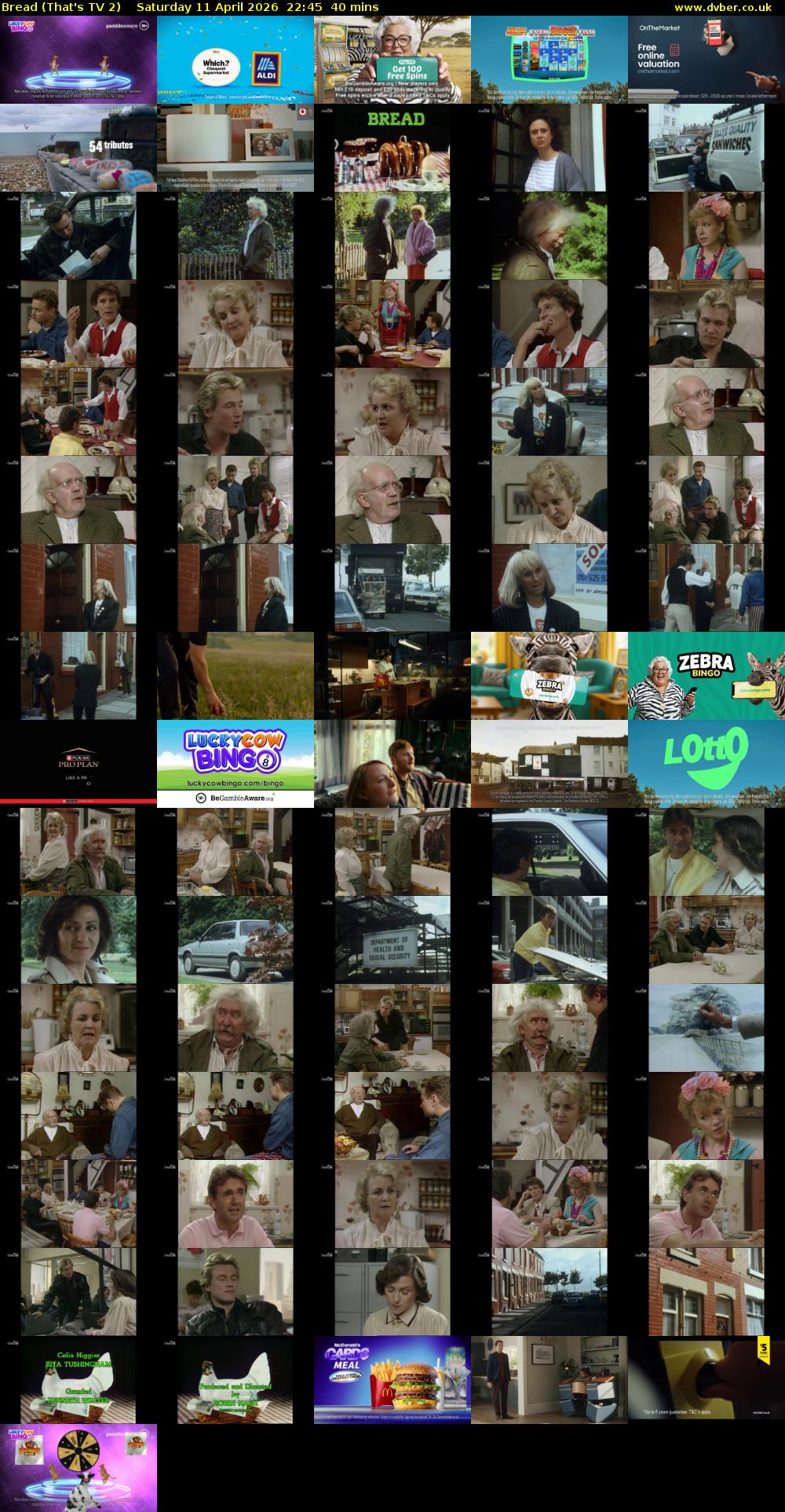 Bread (That's TV 2) Saturday 11 April 2026 22:45 - 23:25