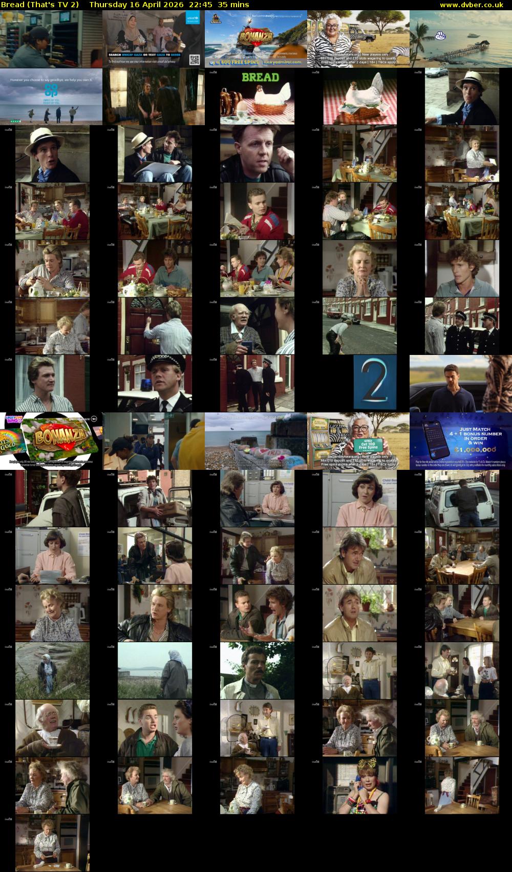 Bread (That's TV 2) Thursday 16 April 2026 22:45 - 23:20