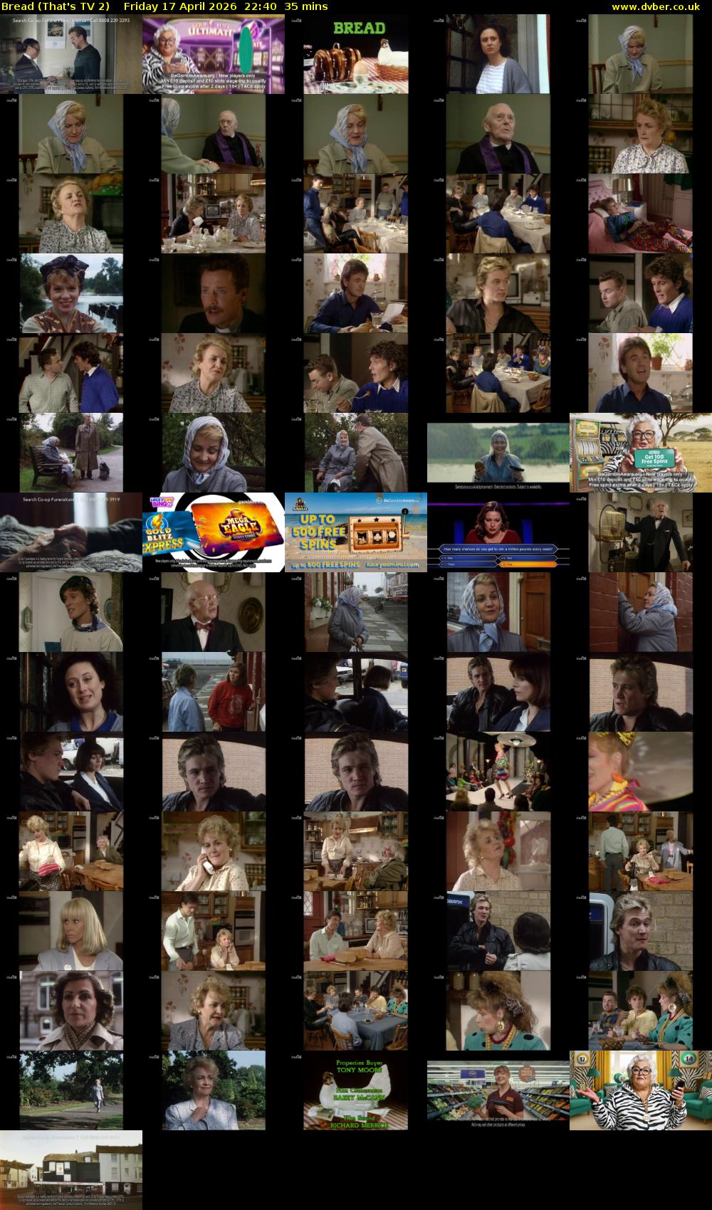 Bread (That's TV 2) Friday 17 April 2026 22:40 - 23:15