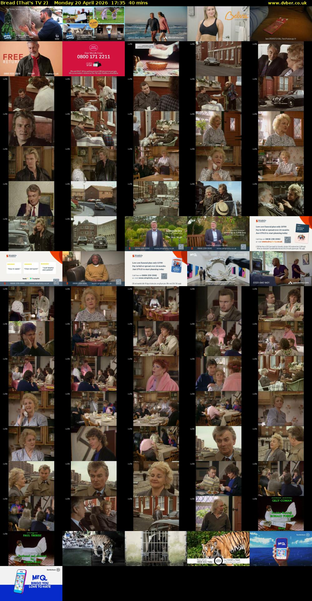 Bread (That's TV 2) Monday 20 April 2026 17:35 - 18:15