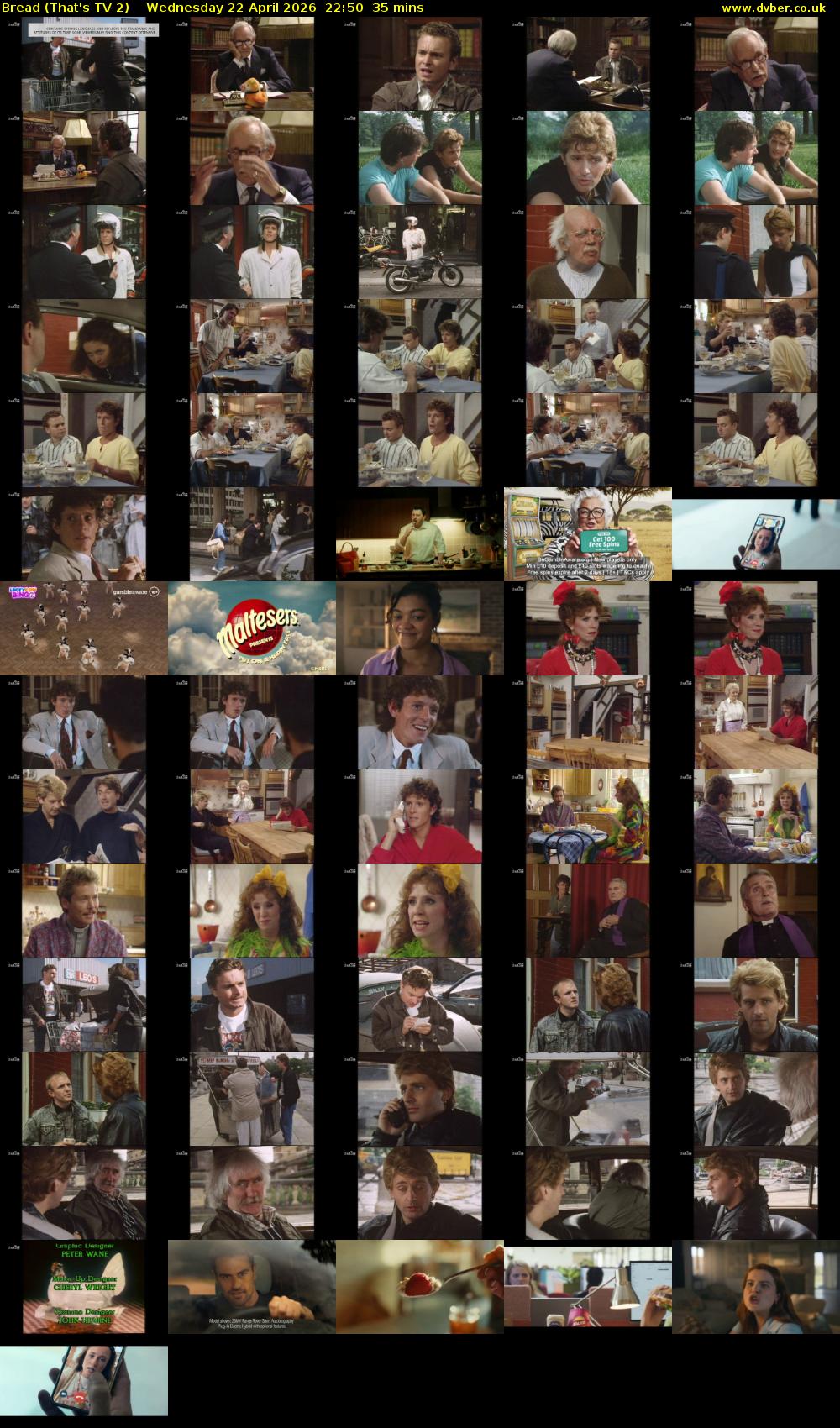 Bread (That's TV 2) Wednesday 22 April 2026 22:50 - 23:25