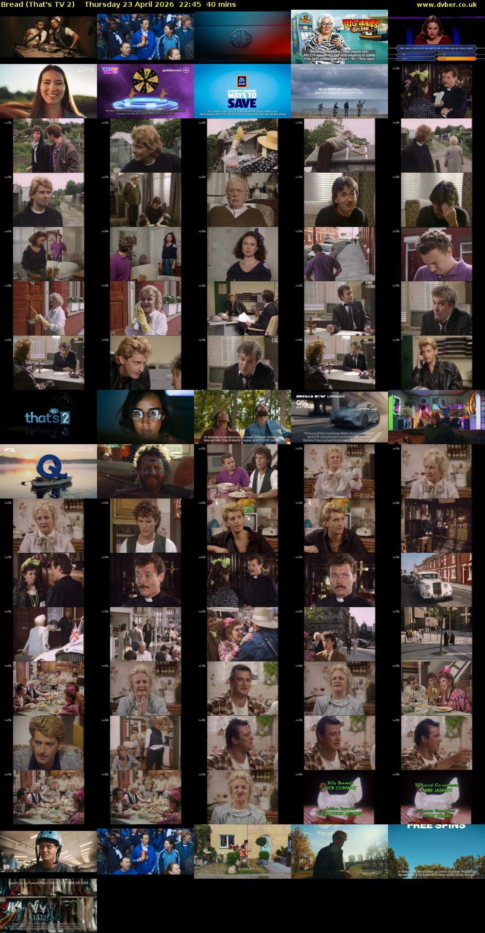 Bread (That's TV 2) Thursday 23 April 2026 22:45 - 23:25