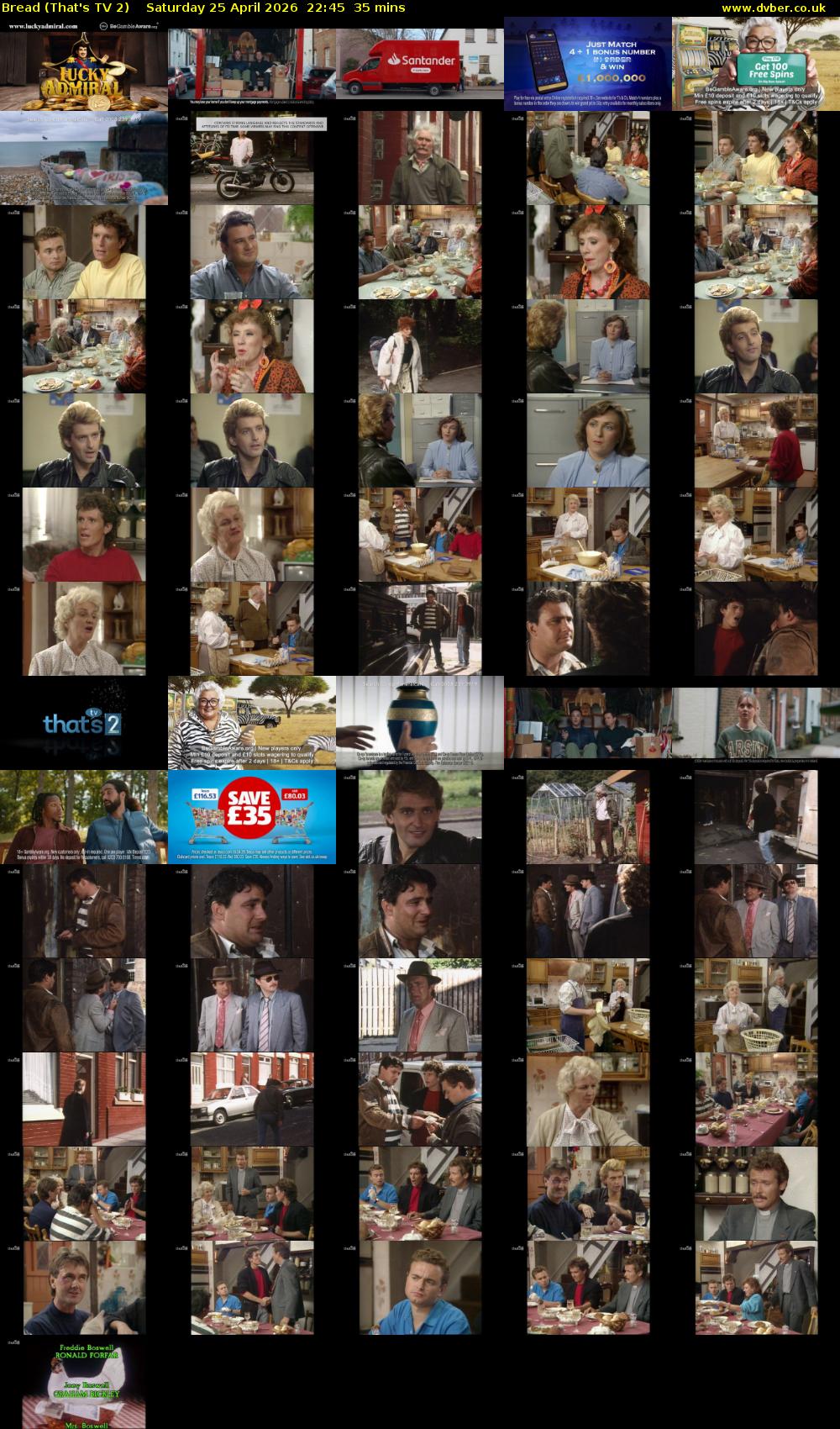 Bread (That's TV 2) Saturday 25 April 2026 22:45 - 23:20