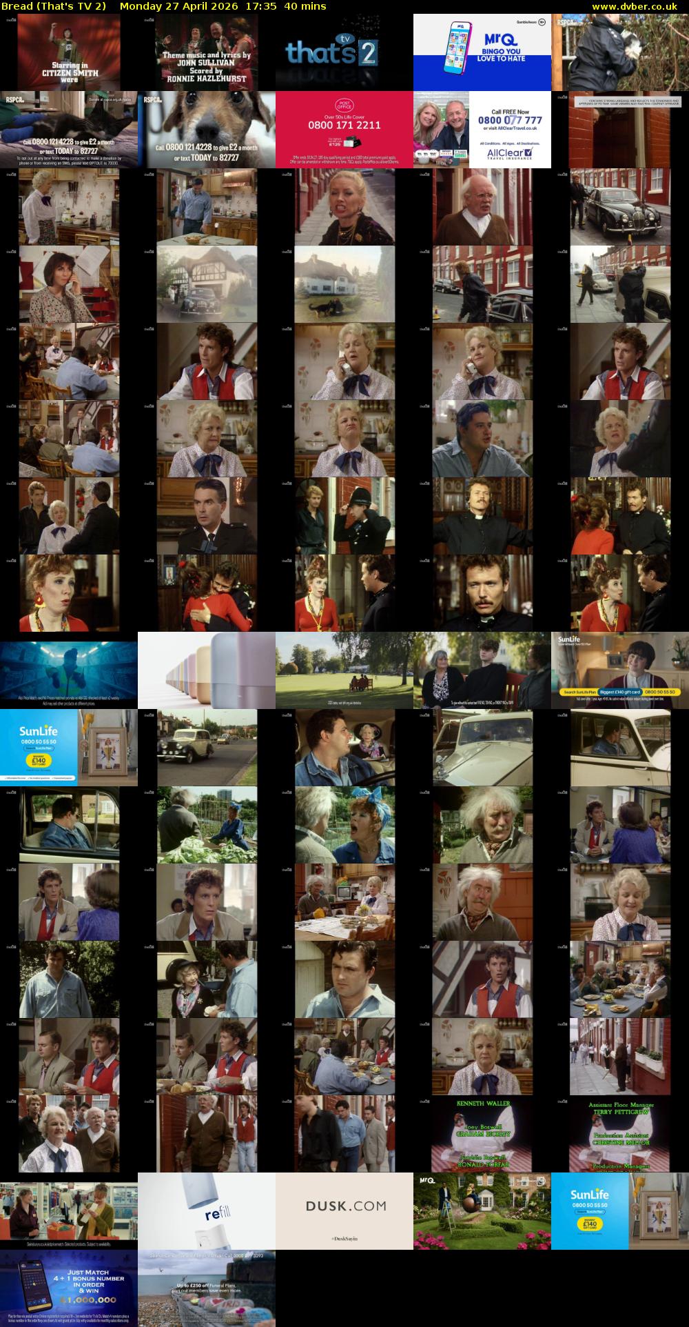 Bread (That's TV 2) Monday 27 April 2026 17:35 - 18:15