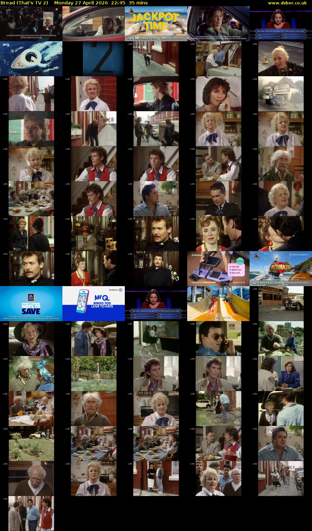 Bread (That's TV 2) Monday 27 April 2026 22:45 - 23:20