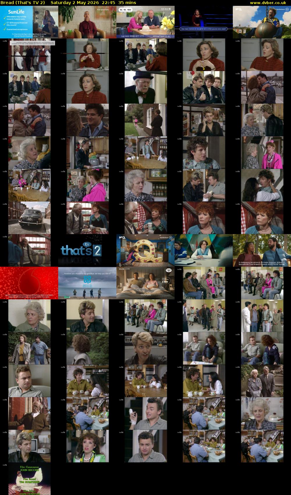 Bread (That's TV 2) Saturday 2 May 2026 22:45 - 23:20