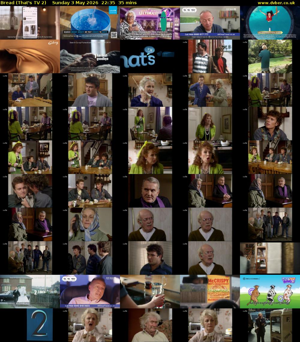 Bread (That's TV 2) Sunday 3 May 2026 22:35 - 23:10